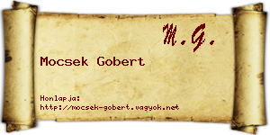 Mocsek Gobert névjegykártya